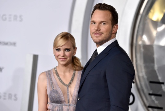 Chris Pratt with his ex-wife