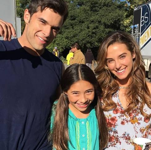 Xochitl Gomez with co-stars