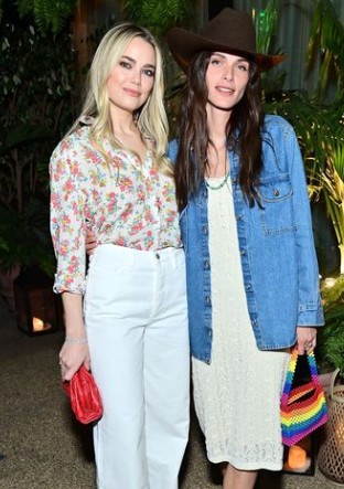 Rebecca Rittenhouse with her friend