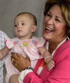 Terry Saban with grandchild