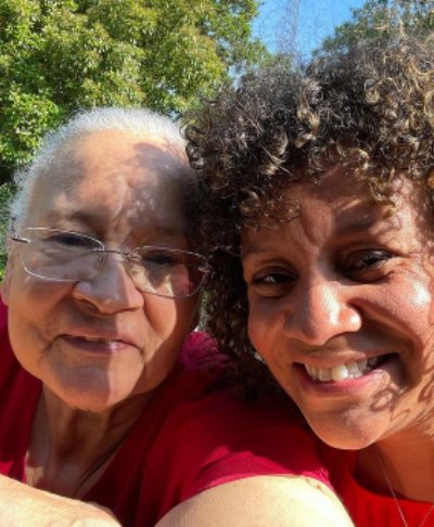 Kiya Winston with mother