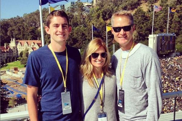 Nick Kerr with his father and mother