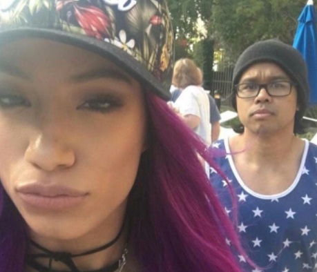 Sarath Ton spotted with wife, Sasha Banks