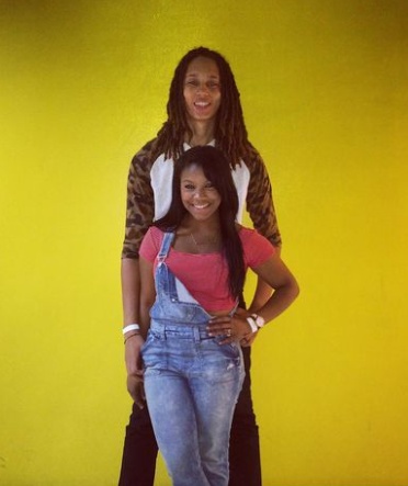 Cherelle Griner with her partner