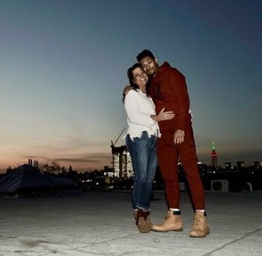 Kandre Miller with mother
