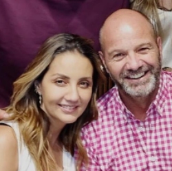 Luis García Postigo with wife 