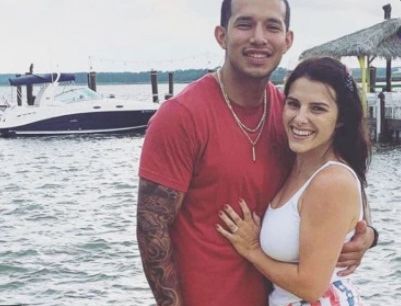 Javi Marroquin with Lauren
