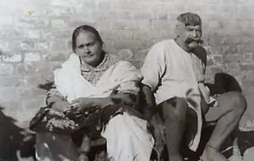 Wazir Begum with her husband