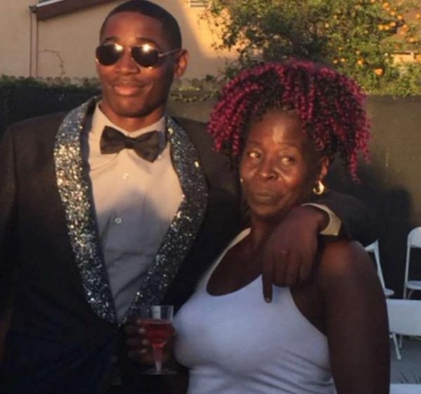 Romeo Doubs with his mother