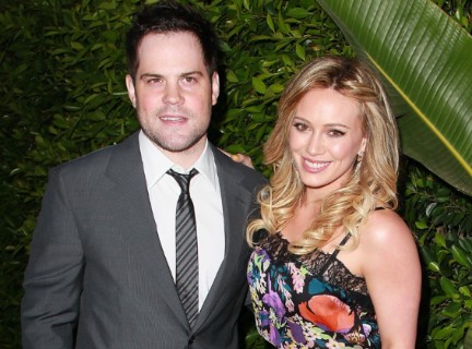 Mike Comrie with ex-wife