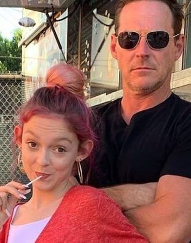 Sarah Dorothy Little with her father