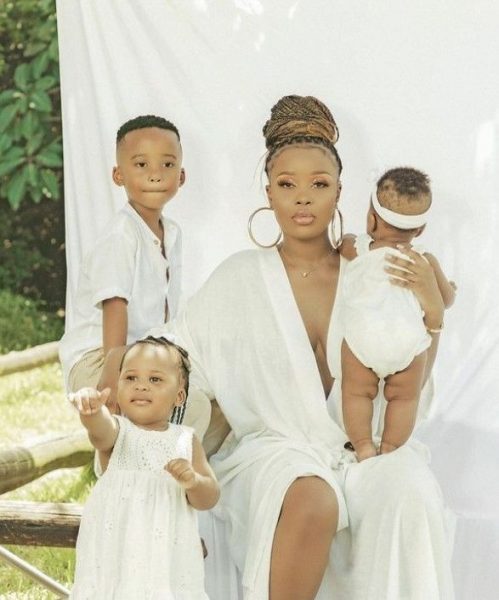 Sithelo Shozi with her kids