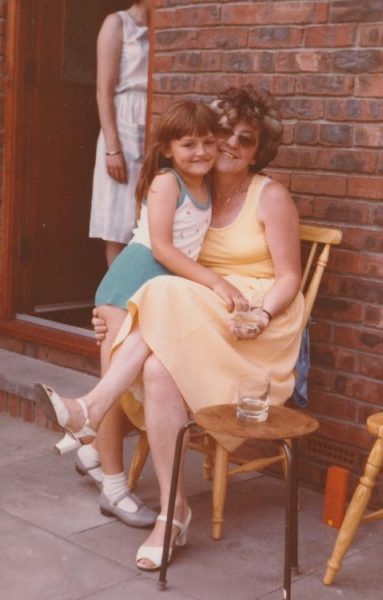 Alison Wright with her mother