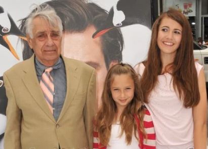 Philip Baker with his daughters
