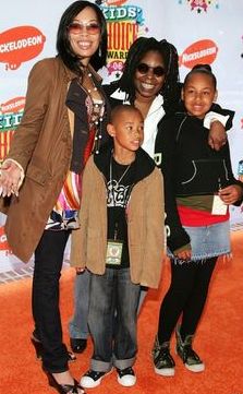 Alex Martin with her mother and children