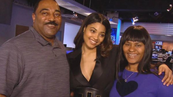 Danielle Herrington with her parents