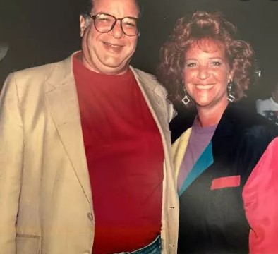 Hank Goldberg with his ex-girlfriend
