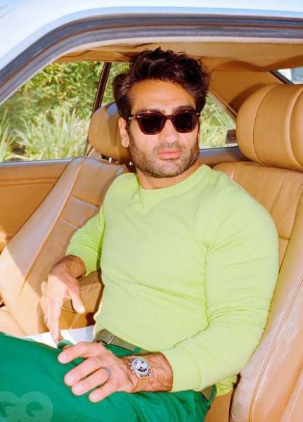 Kumail Nanjiani inside his car