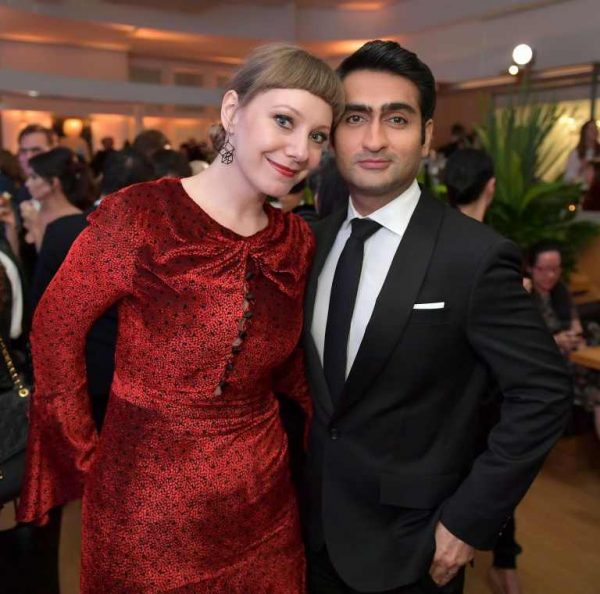 Kumail Nanjiani with his wife