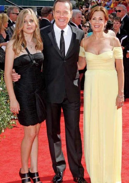 Robin Dearden and Bryan Cranston with their daughter