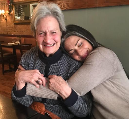 Stacy London with her mother 