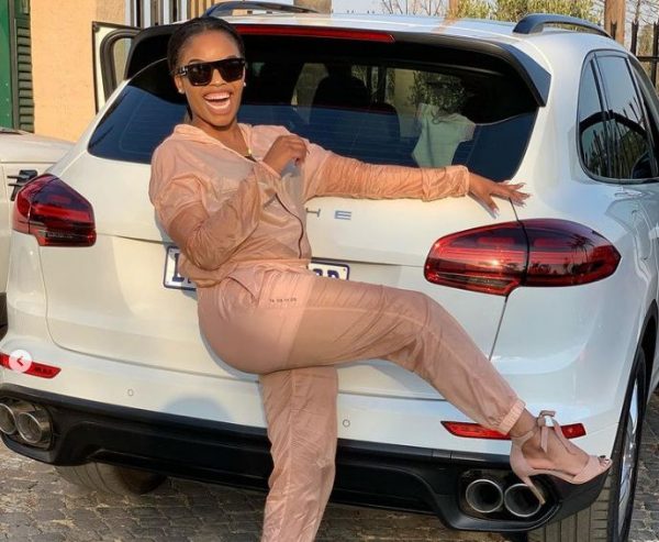 Zinhle Mabena with her car