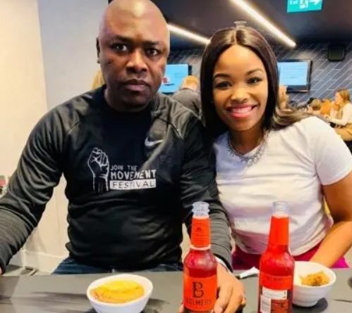 Zinhle Mabena with her ex-husband
