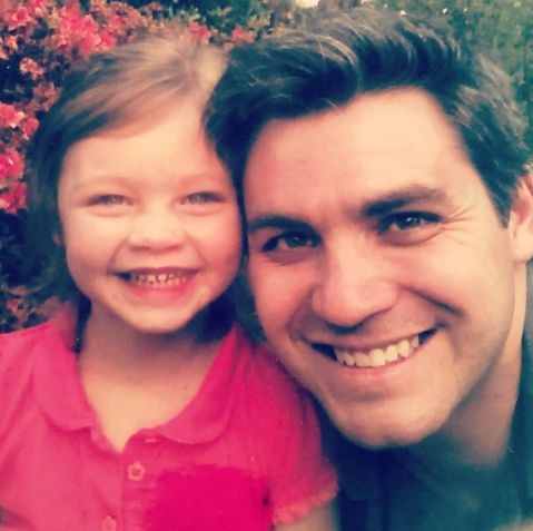 Jim Acosta with his daughter 