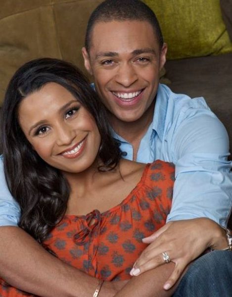 T. J. Holmes with his wife