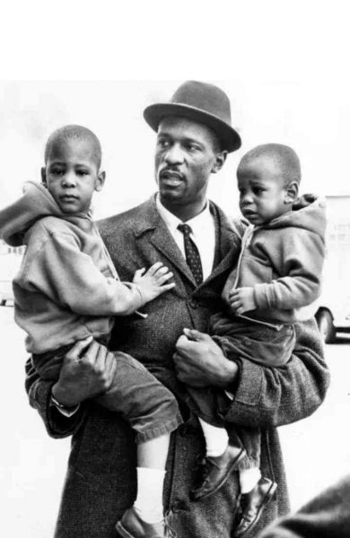 Bill Russell with his children