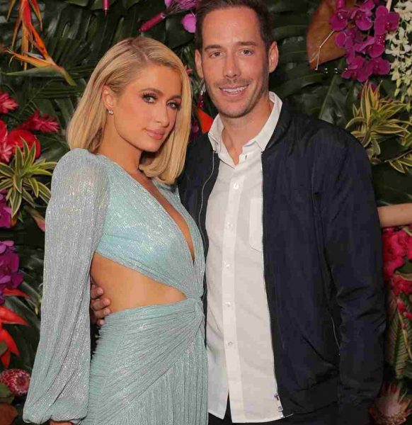 Carter Reum with his wife Paris Hilton