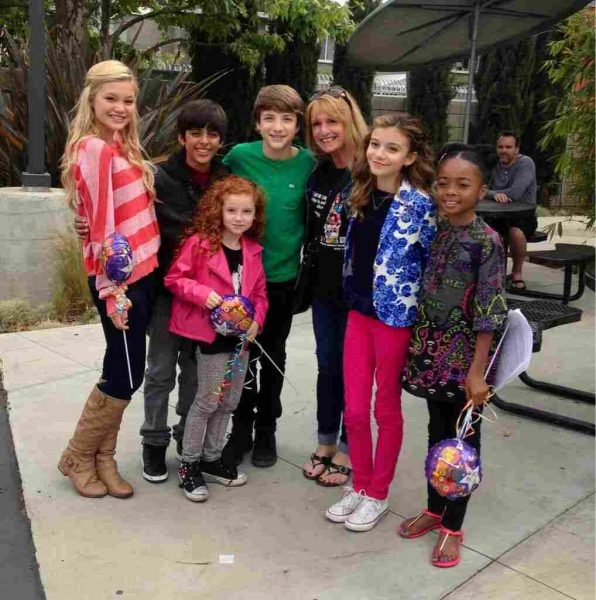 Francesca Capaldi with her co stars