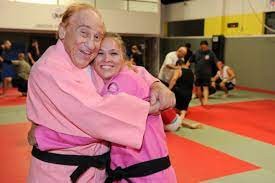Gene LeBell with Ronda Rousey