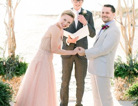 Joshua Bergasse with his wife Sara Ann Mearns