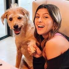Kelsi Taylor and her pet dog