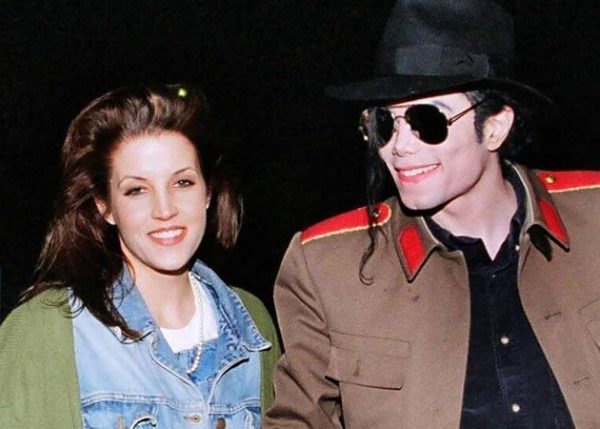 Lisa Marie Presley with her second husband Michael Jackson