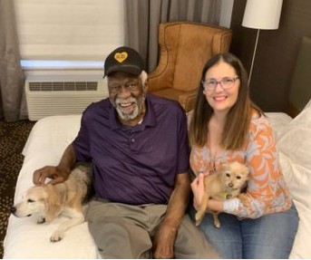 Bill Russell with his second wife
