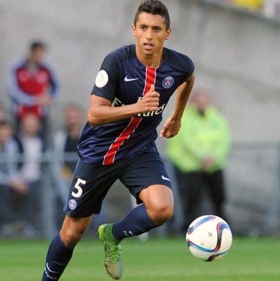 Marquinhos while playing football