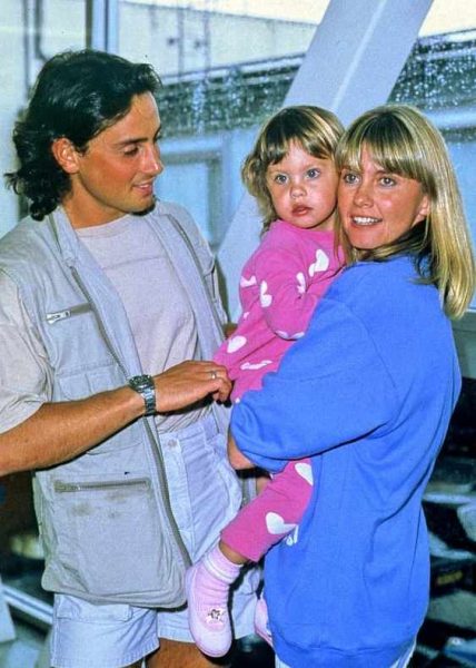 Matt Lattanzi with his ex-wife and daughter
