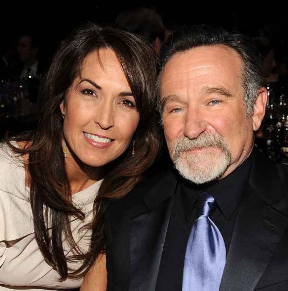 Susan Schneider and her husband Robin Williams