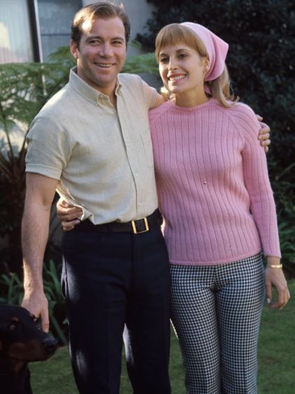 William Shatner with his ex-wife