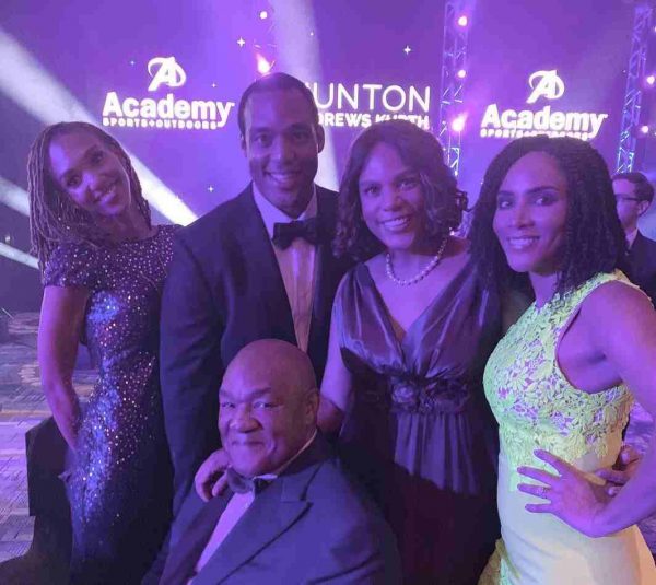 Mary Joan Martelly with her husband and children