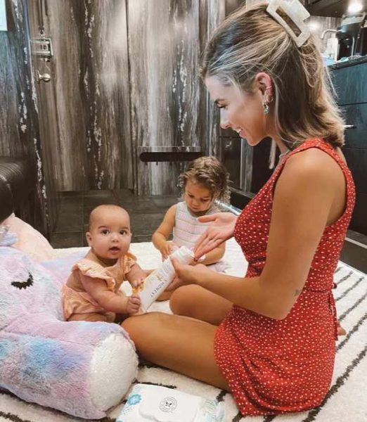 Katelyn Jae Brown with her kids
