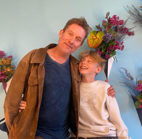 James Tupper with his son