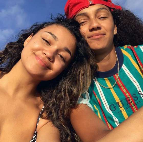 Mariah Linney with her partner Madison Bailey