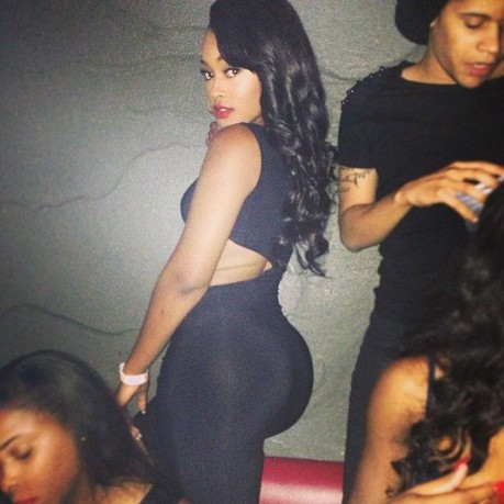 Miracle Watts with her ex- boyfriend August Alsina