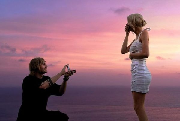 Michael Clifford while proposing Crystal Leigh Lauderdale