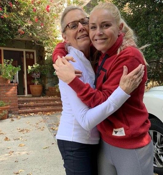 Lindsey Vonn with her mother