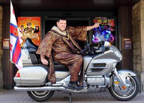 Mark Labbett riding his Honda Gold Wing