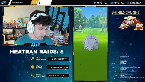 Mystic7 while playing Pokemon